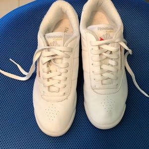 Reebok Classic Women’s White Sneakers- Size 8